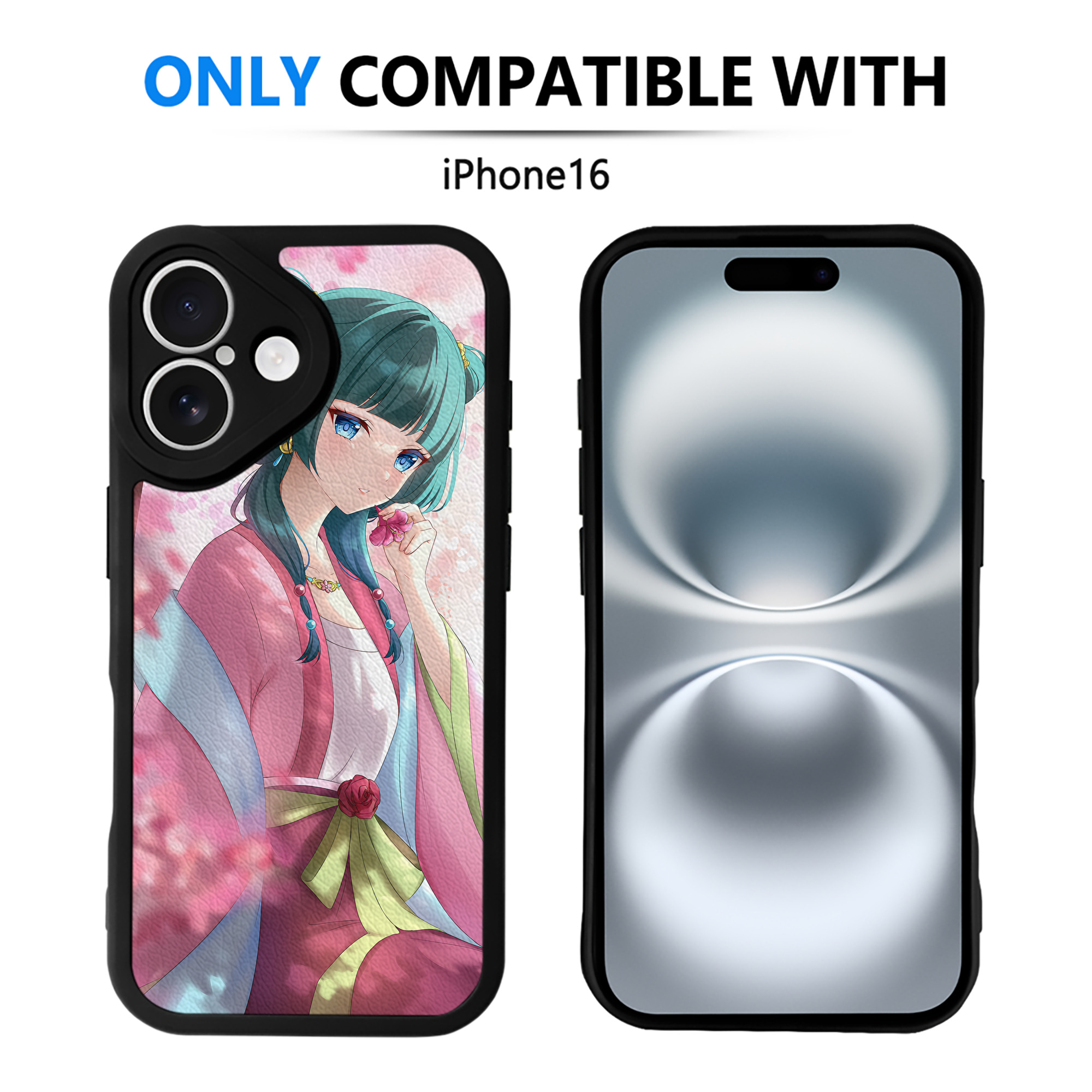 （画像用） 薬屋のひとりごと The Apothecary Diaries 【iPhone 16シリーズ対応】シリコンスマホケース（レザー調） 材質：シリコン